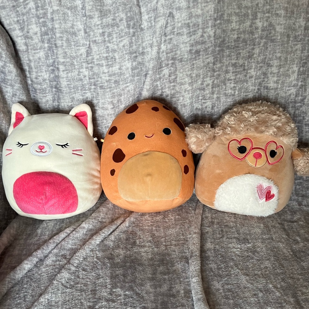 Squishmallow Trio Poodle, Cookie, & Cat